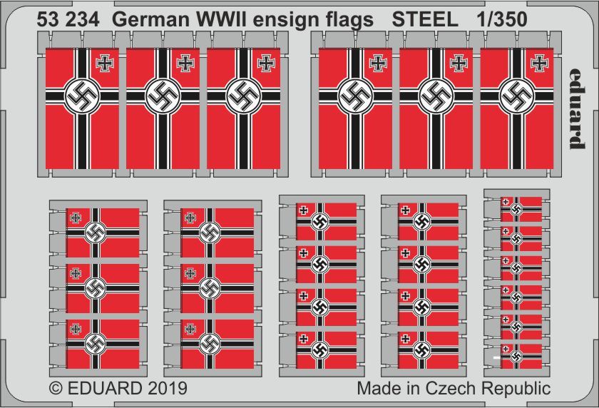 German WWII ensign flags STEEL