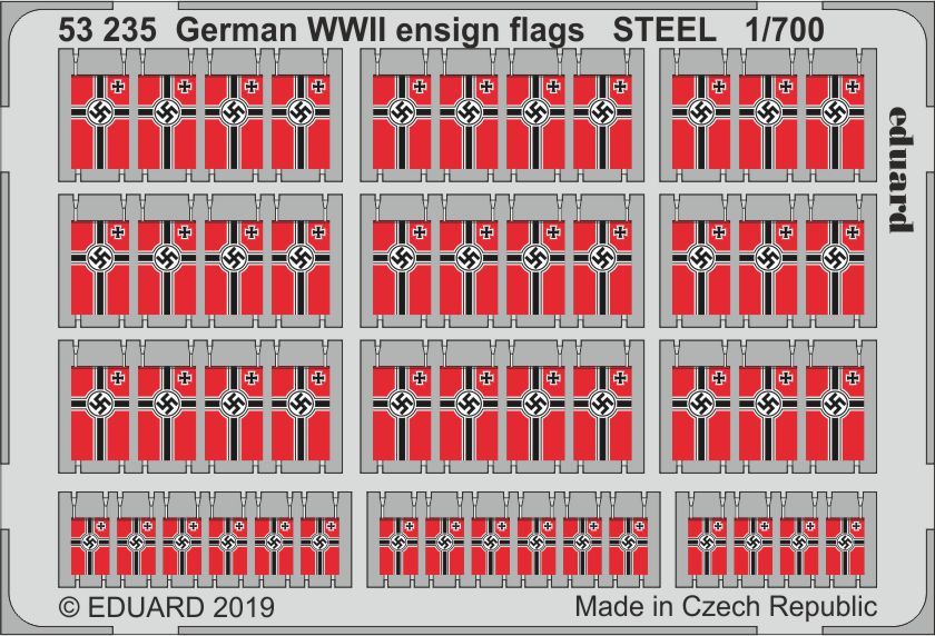 German WWII ensign flags STEEL