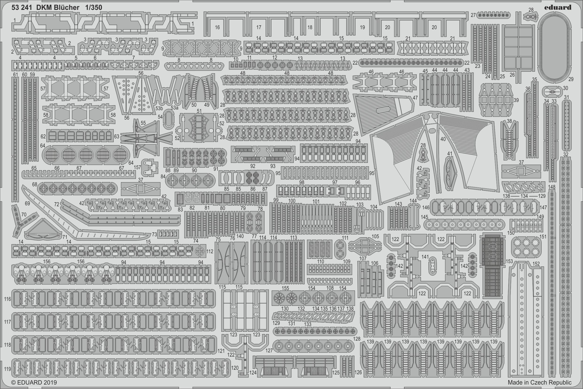 DKM Blücher (designed to be used with Trumpeter kits)