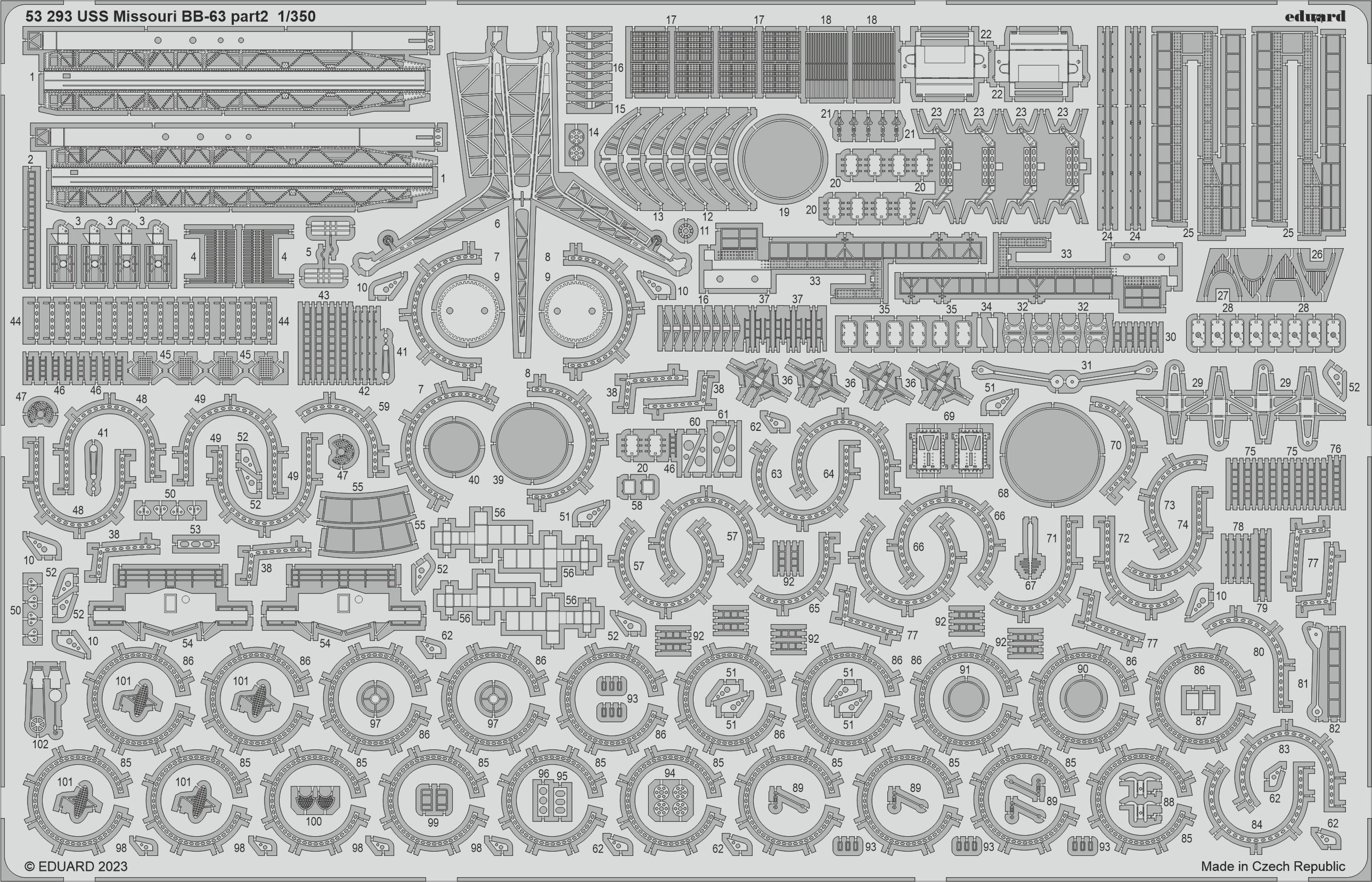USS Missouri BB-63 part 2 (designed to be used with Hobby Boss kits)