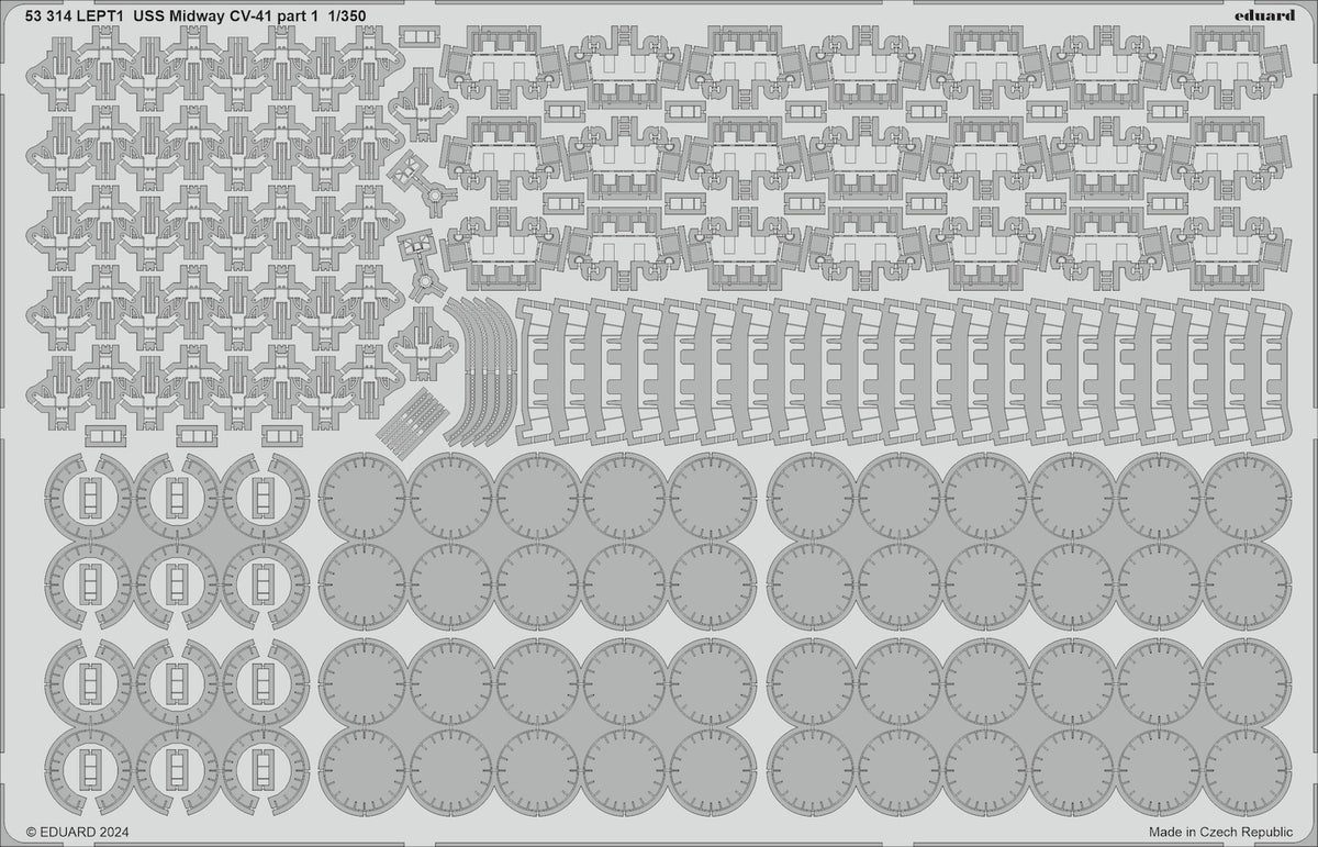 USS Midway CV-41 part 1 1/350 (designed to be used with Trumpeter kits)
