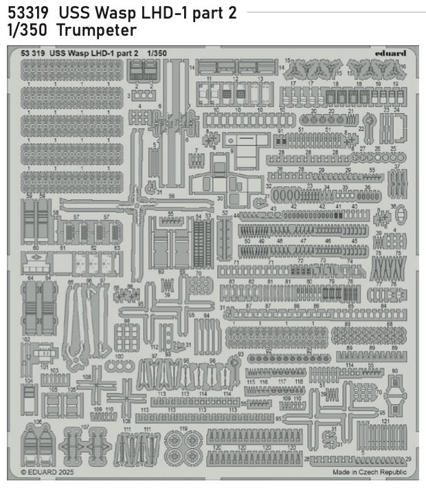 USS Wasp LHD-1 part 2 1/350 (designed to be used with Trumpeter kits)
