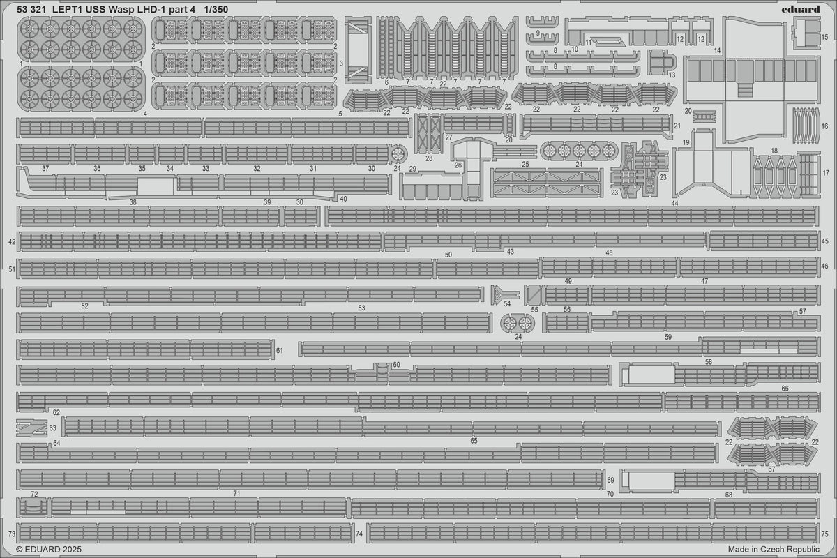 USS Wasp LHD-1 part 4 1/350 (designed to be used with Trumpeter kits)