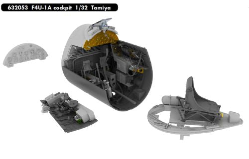 Vought F4U-1A Corsair cockpit (designed to be used with Tamiya kits)