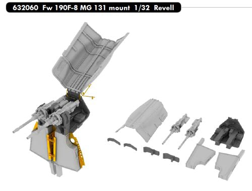 Focke-Wulf Fw-190F-8 MG 131 mount (designed to be used with Revell kits)