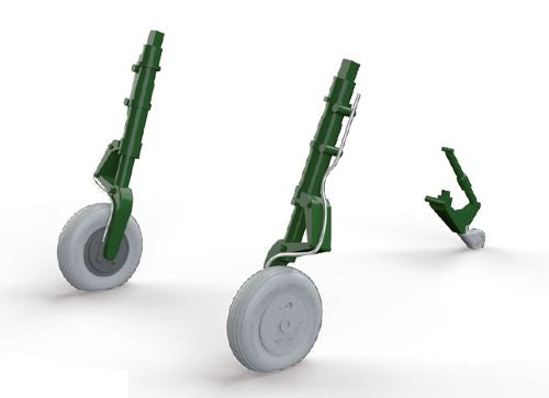 Mitsubishi A6M5c Zero wheels with weighted tyre effect (designed to be used with Hasegawa kits)
