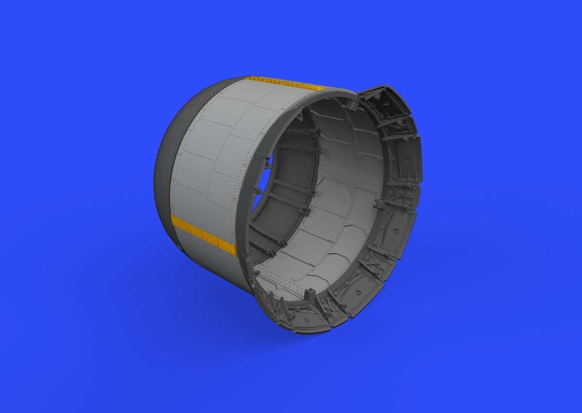 Vought F4U-1 Corsair cowling with alternate cooling flaps (designed to be used with Tamiya kits)