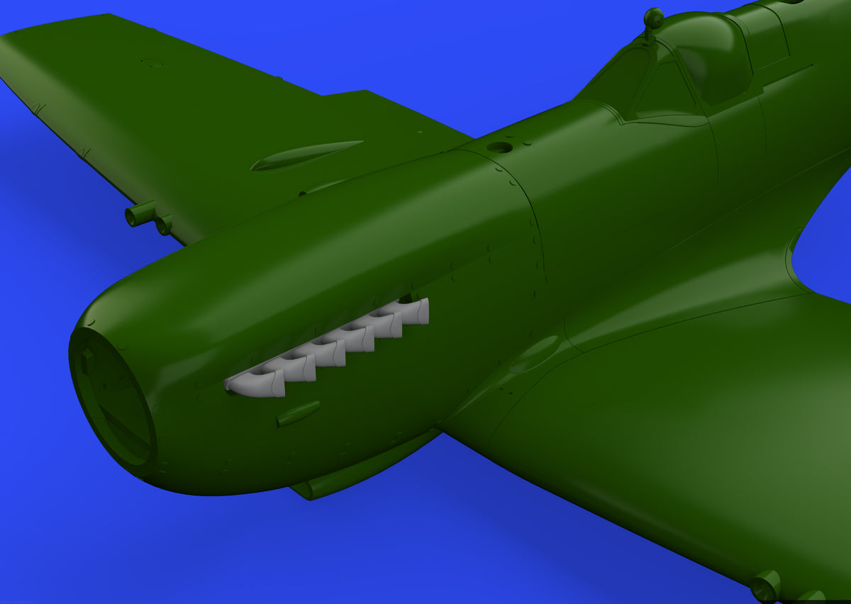 Supermarine Spitfire Mk.IXc exhaust stack - fishtail (designed to be used with Revell kits)