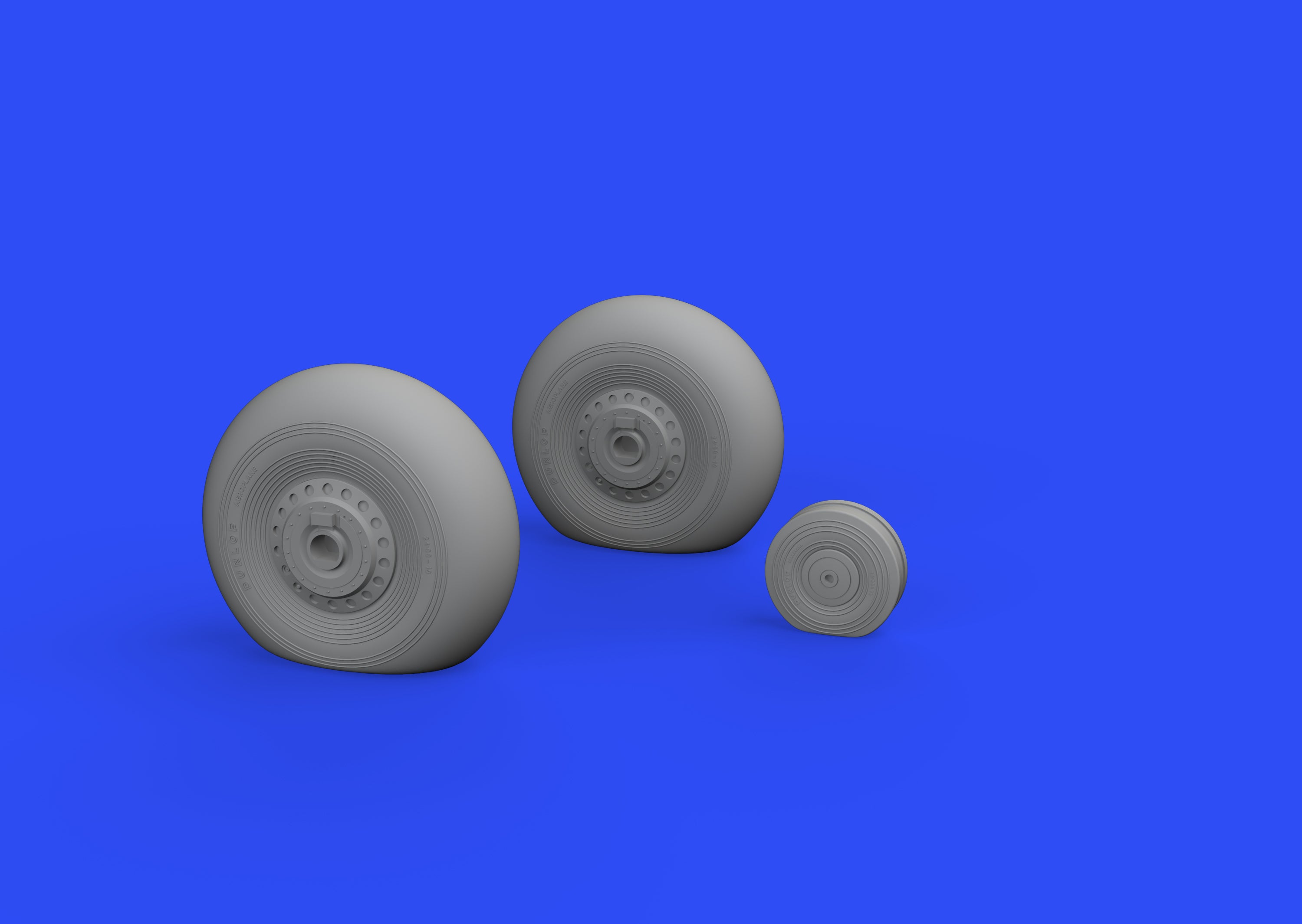 Avro Lancaster B.I/III/Mk.III wheels with weighted tyre effect (designed to be used with Hong Kong Models kits)