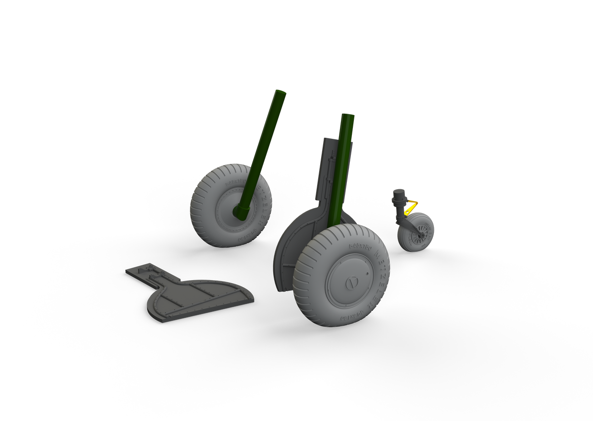 Messerschmitt Bf-108 Taifun wheels with weighted tyre effect (designed to be used with Eduard kits) RE-RELEASED!!!