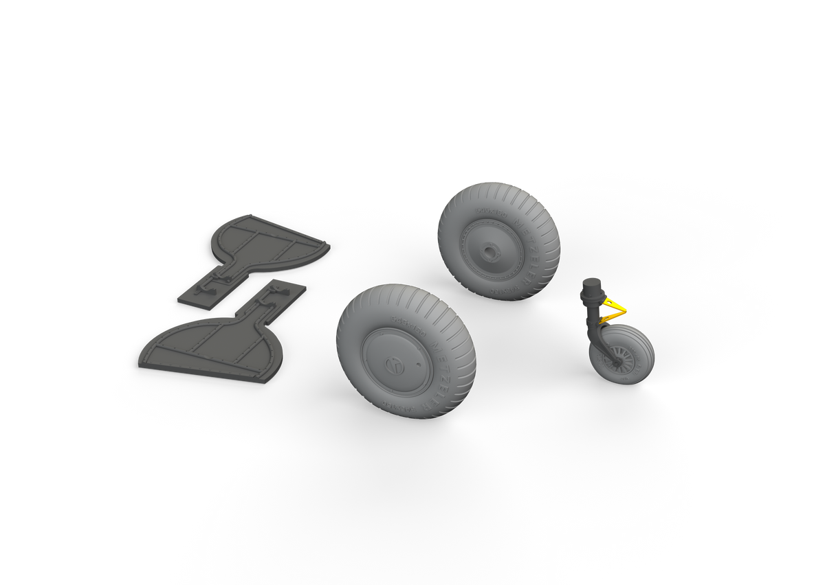 Messerschmitt Bf-108 Taifun wheels with weighted tyre effect (designed to be used with Eduard kits) RE-RELEASED!!!