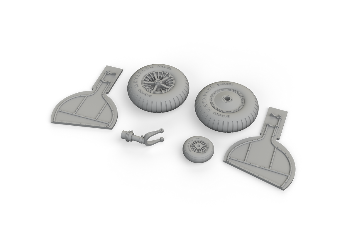 Messerschmitt Bf-108 Taifun wheels spoked (designed to be used with Eduard kits) RE-RELEASED!!!