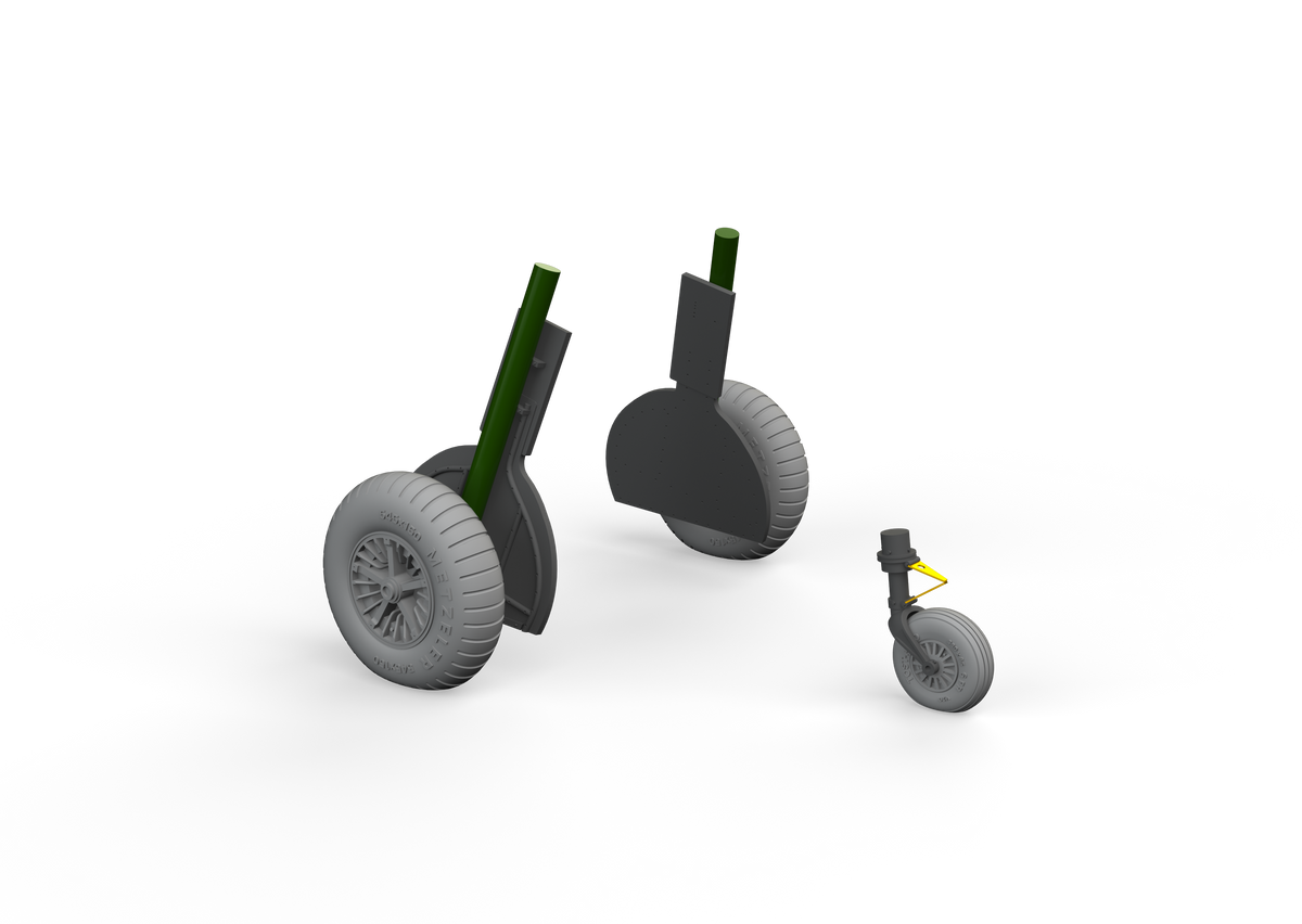 Messerschmitt Bf-108 Taifun wheels spoked (designed to be used with Eduard kits) RE-RELEASED!!!