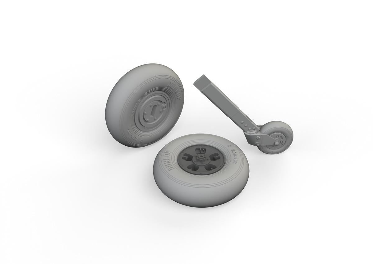 Supermarine Spitfire Mk.Ia wheels (designed to be used with Kotare kits)