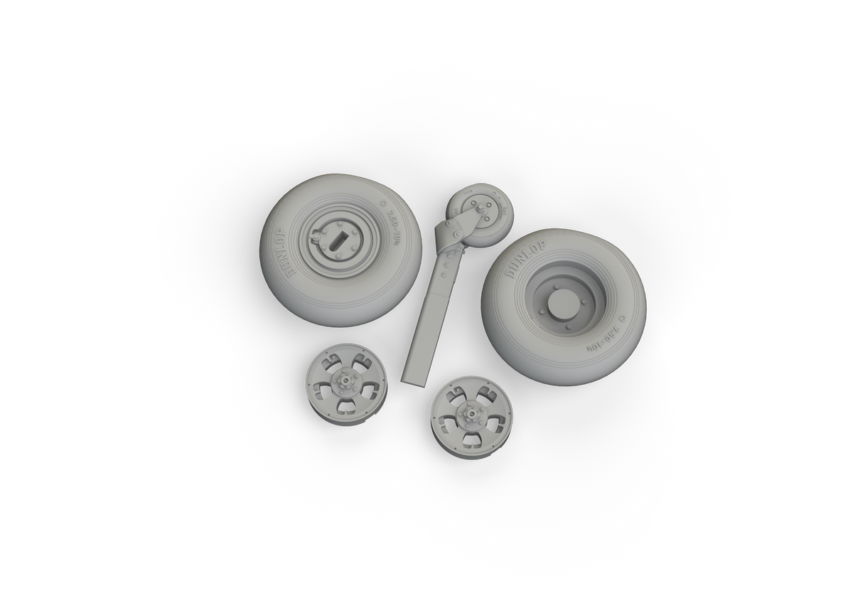 Supermarine Spitfire Mk.Ia wheels (designed to be used with Kotare kits)
