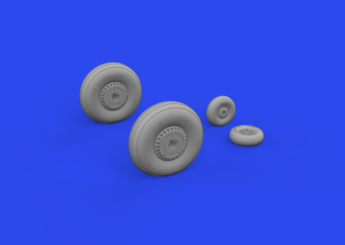 Macchi C.202 Folgore wheels (designed to be used with Italeri kits)