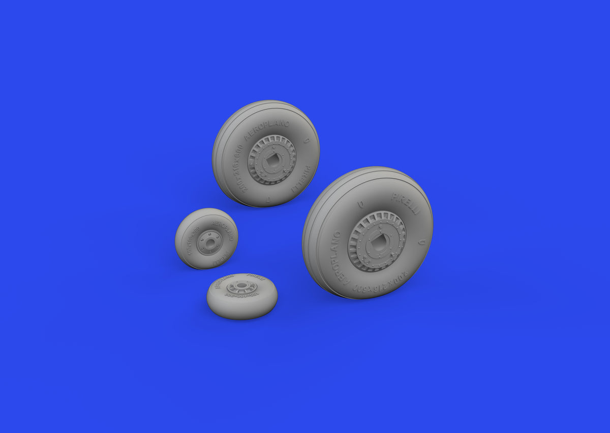 Macchi C.202 Folgore wheels (designed to be used with Italeri kits)