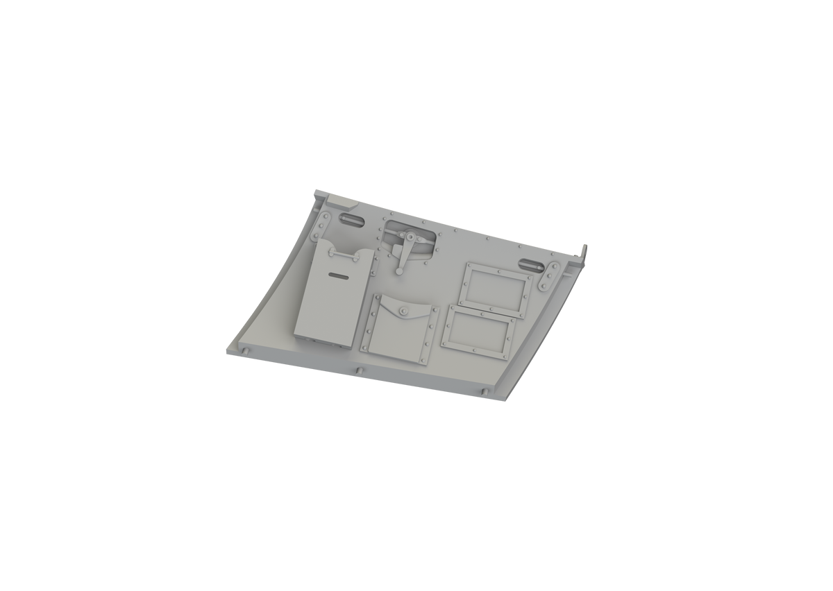 Hawker Hurricane Mk.II cockpit door 3D-Printed 1/32 (designed to be used with Revell kits)