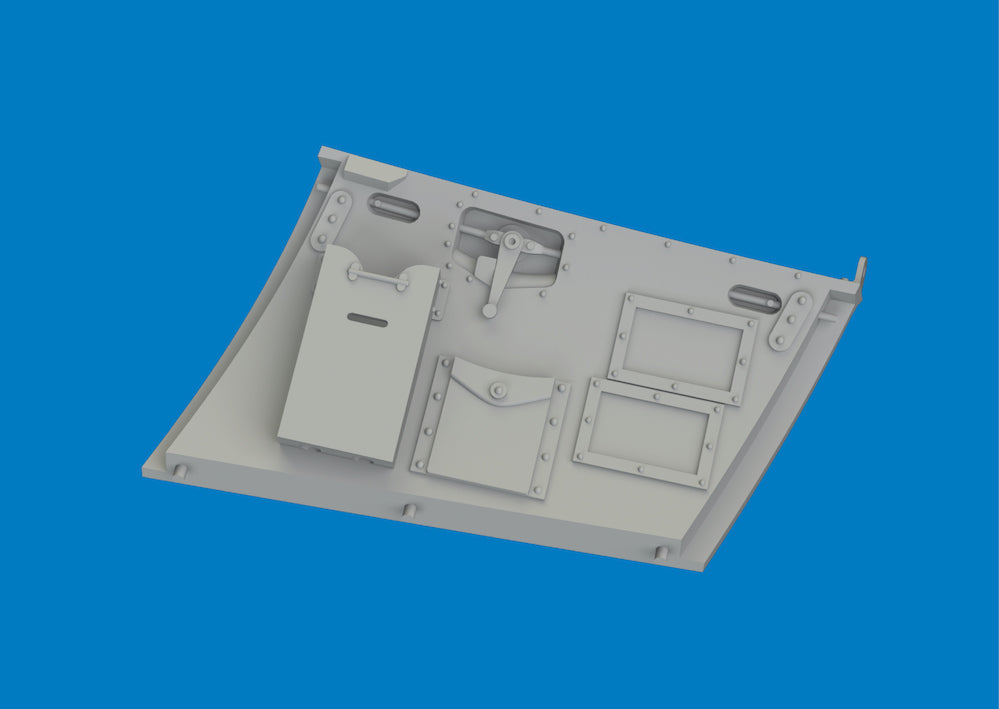 Hawker Hurricane Mk.II cockpit door 3D-Printed 1/32 (designed to be used with Revell kits)