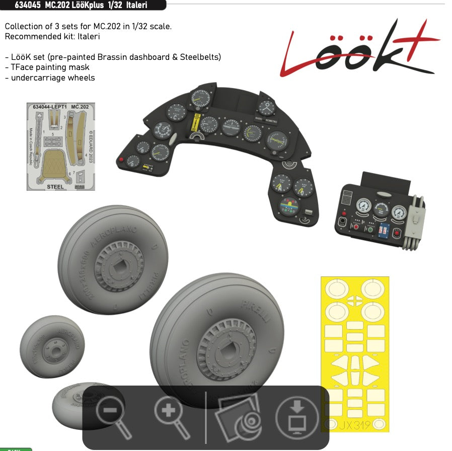 Macchi C.202 LooK plus (designed to be used with Italeri kits)