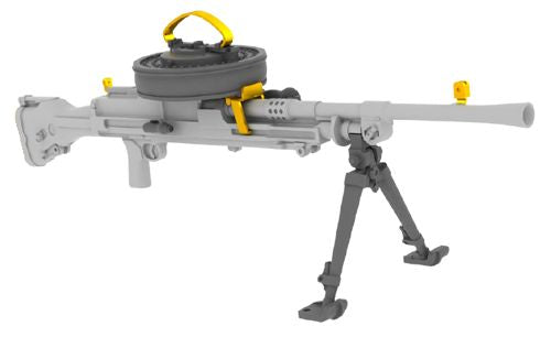 Bren Mk.I. English machine gun with two types of magazines. Set contains bag for empty shells and support legs. Photo-etched details are included.