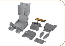 Mikoyan MiG-21 seat late (designed to be used with Eduard kits)