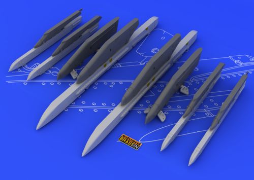 Sukhoi Su-25K wing pylons (designed to be used with Eduard kits, KP/Kopro, OEZ and SMER kits)