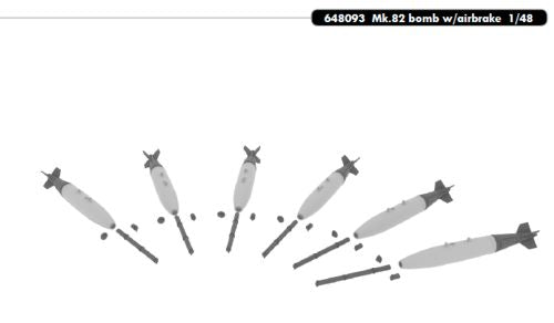 Mk-82 bomb with airbrake
