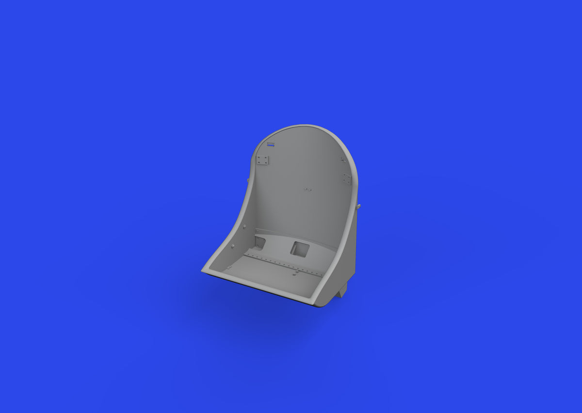 General-Motors FM-1 Wildcat/Martlet Mk.V. seat (3D-Printed) 1/48 (designed to be used with Tamiya kits)