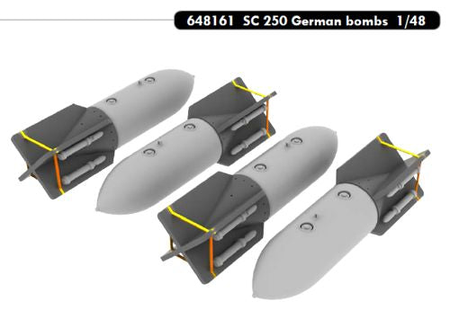 4 x German bombs SC-250