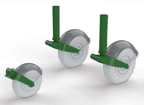 Gloster Meteor F.8 wheels with weighted tyre effect (designed to be used with Airfix kits)