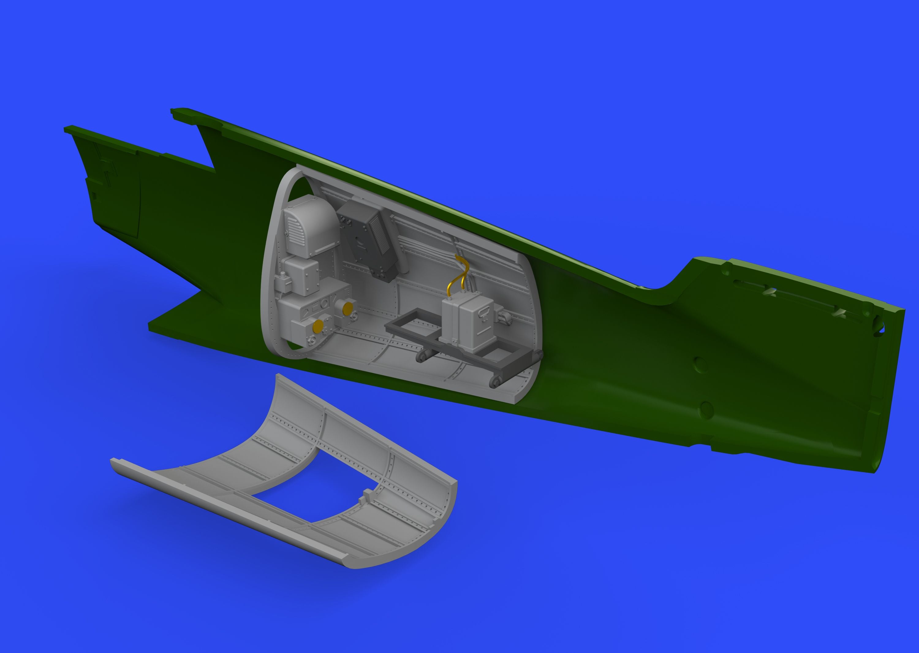 Messerschmitt Bf-109G-6 radio compartment (designed to be used with Tamiya kits) (disc Feb 23) (Eduard sold out March 2025)