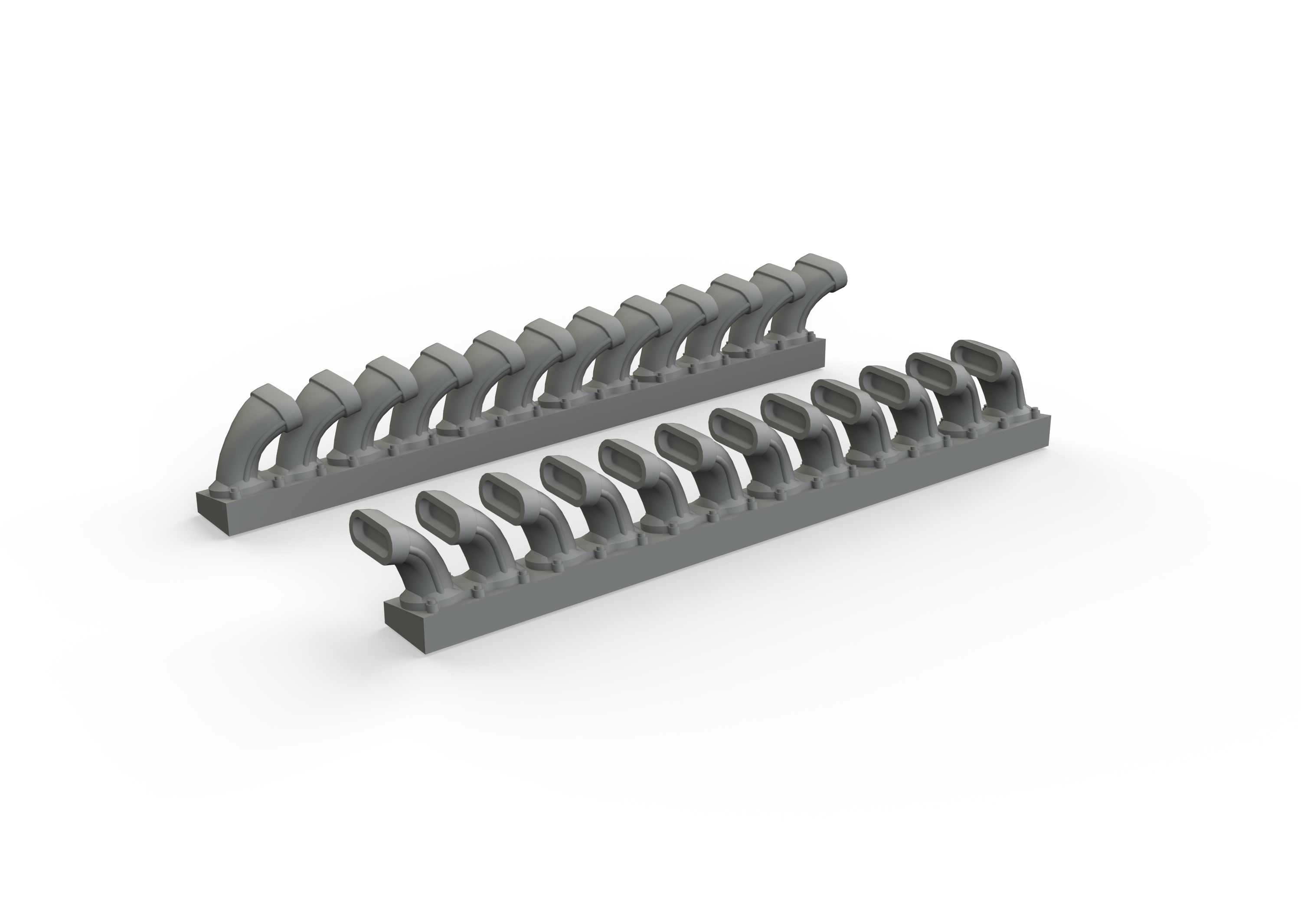 Bell P-400 Airacobra exhaust stacks (designed to be used with Eduard kits)