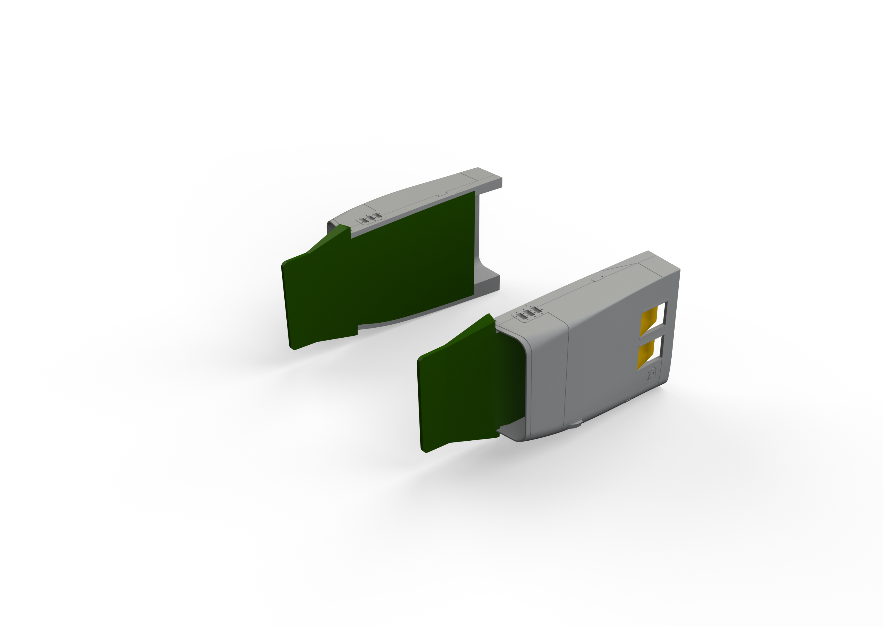 Mikoyan MiG-23BN engine air intakes (designed to be used with Eduard kits and Trumpeter kits) (EDUARD SOLD OUT JULY 2025)