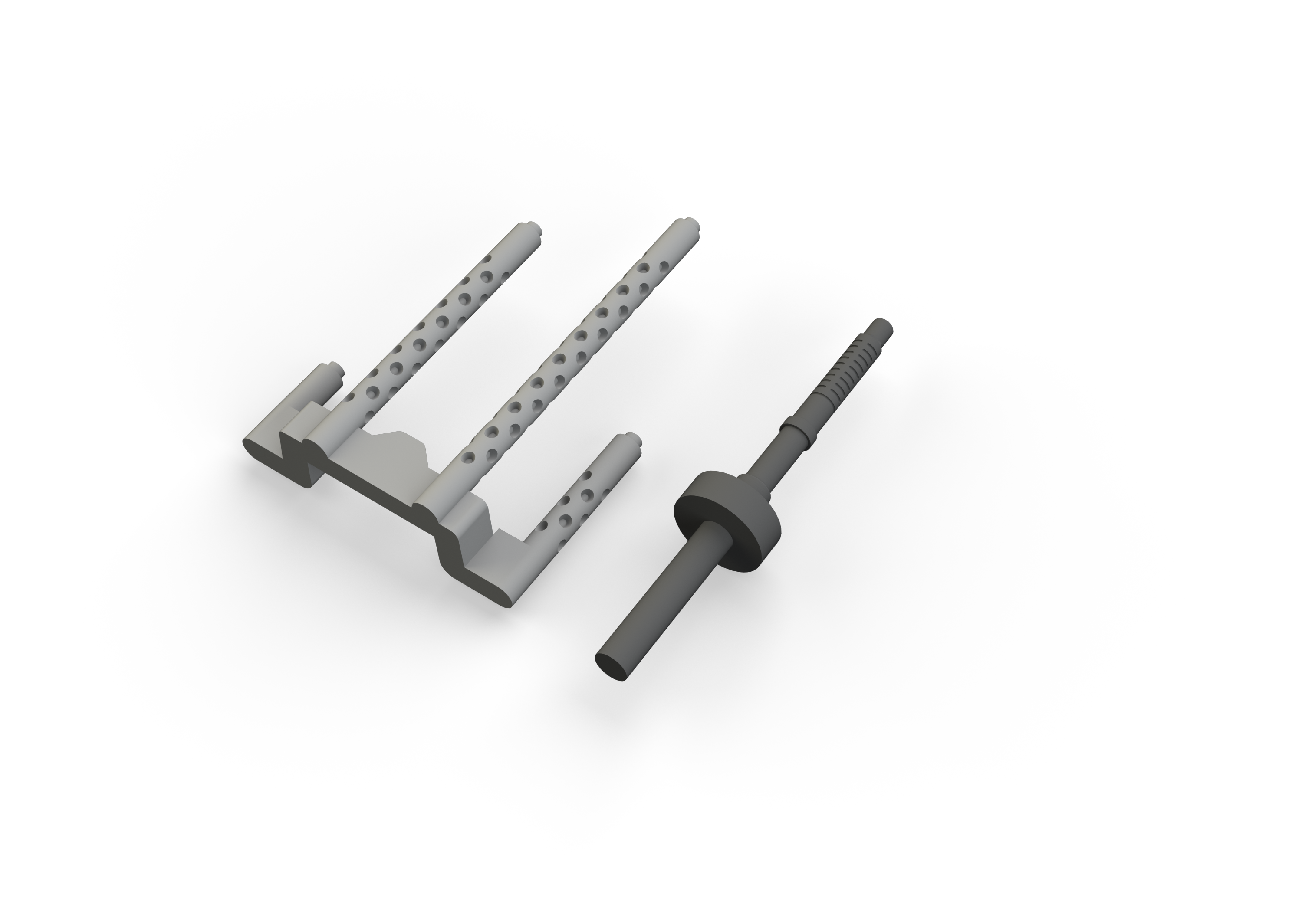Lockheed P-38F/G Lightning gun barrels (designed to be used with Tamiya kits) [P-38G]