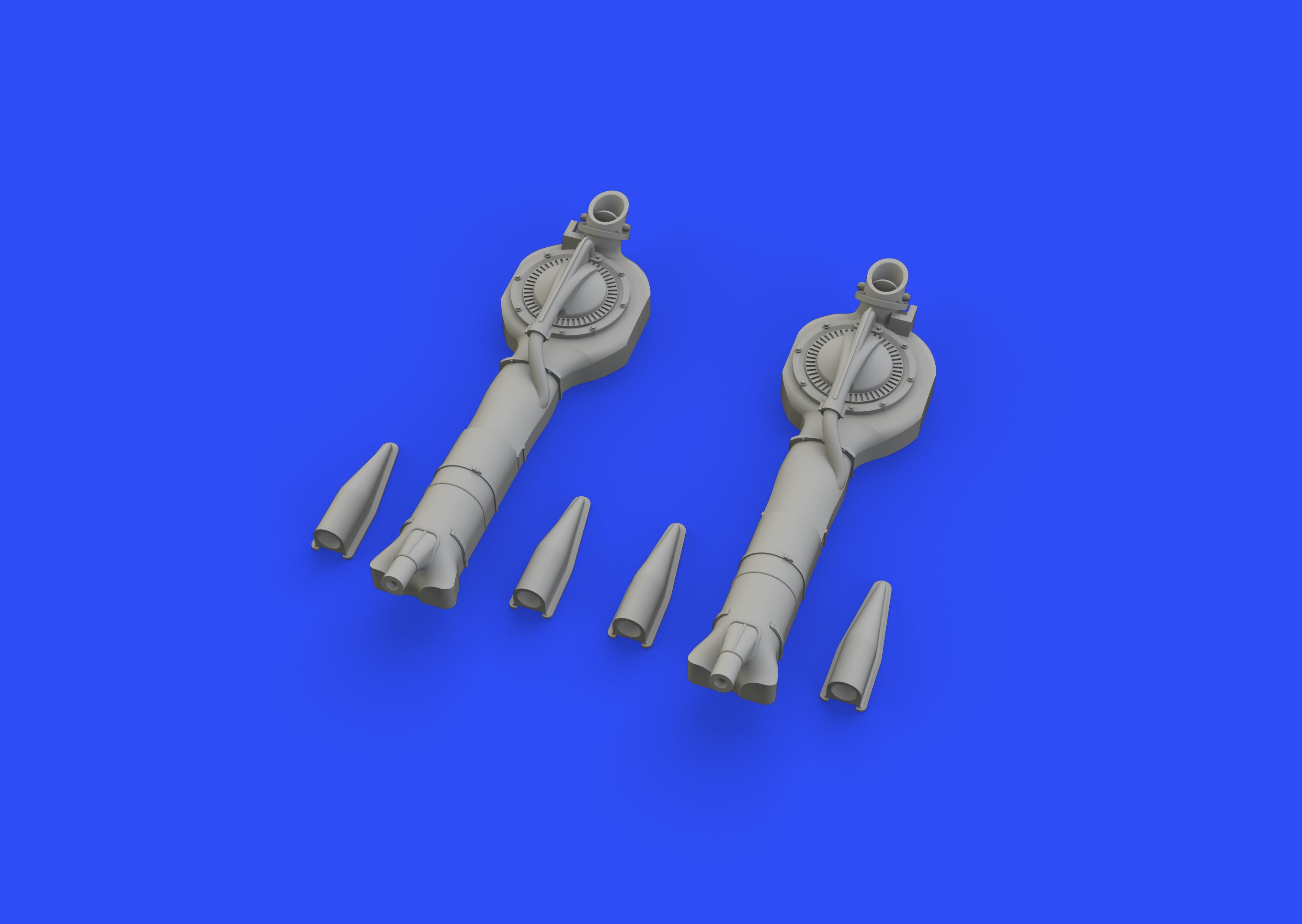 Lockheed P-38F/G Lightning superchargers (designed to be used with Tamiya kits) [P-38G]