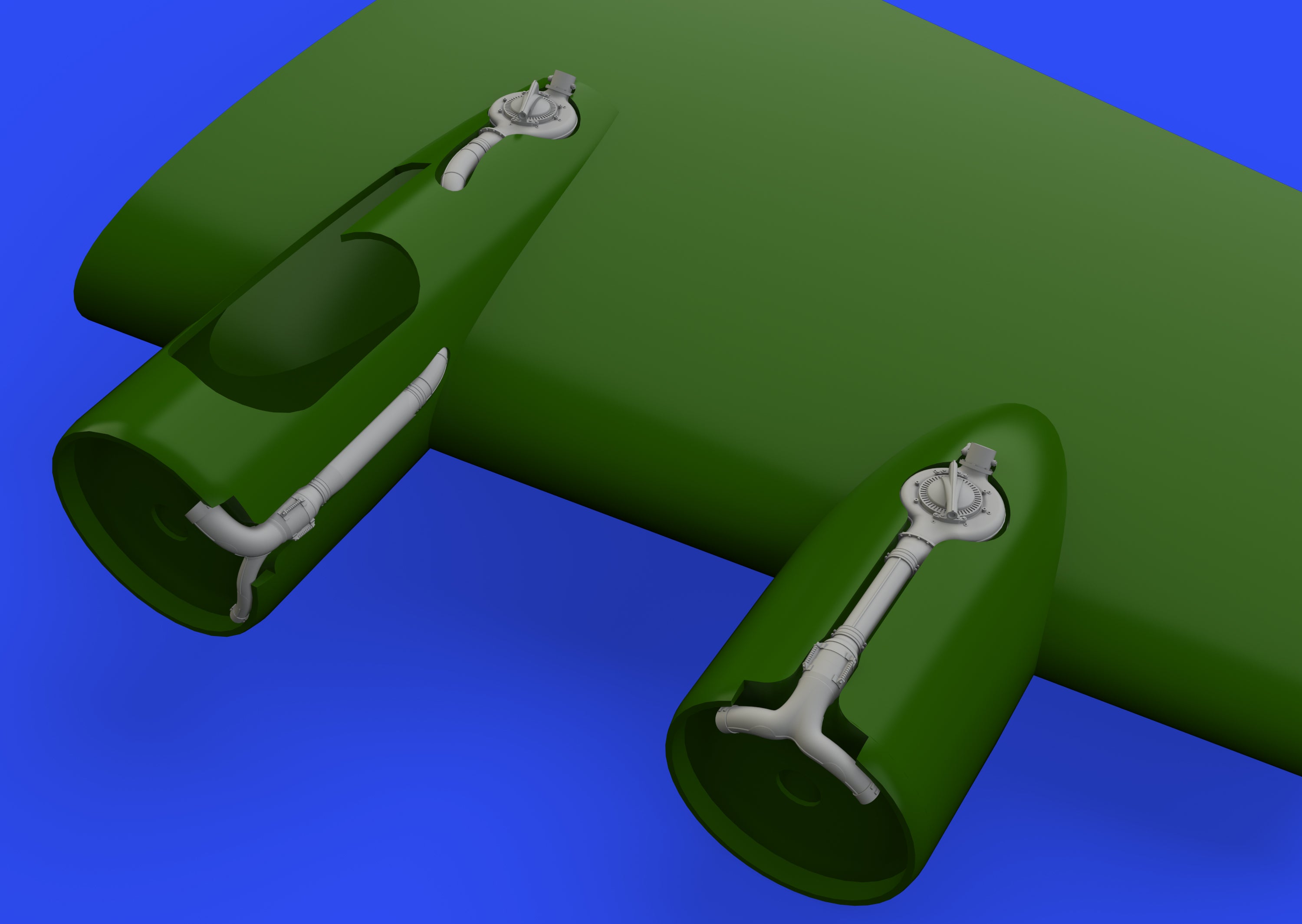 Boeing B-17G Flying Fortress super-chargers (designed to be used with Hong Kong Models kits)