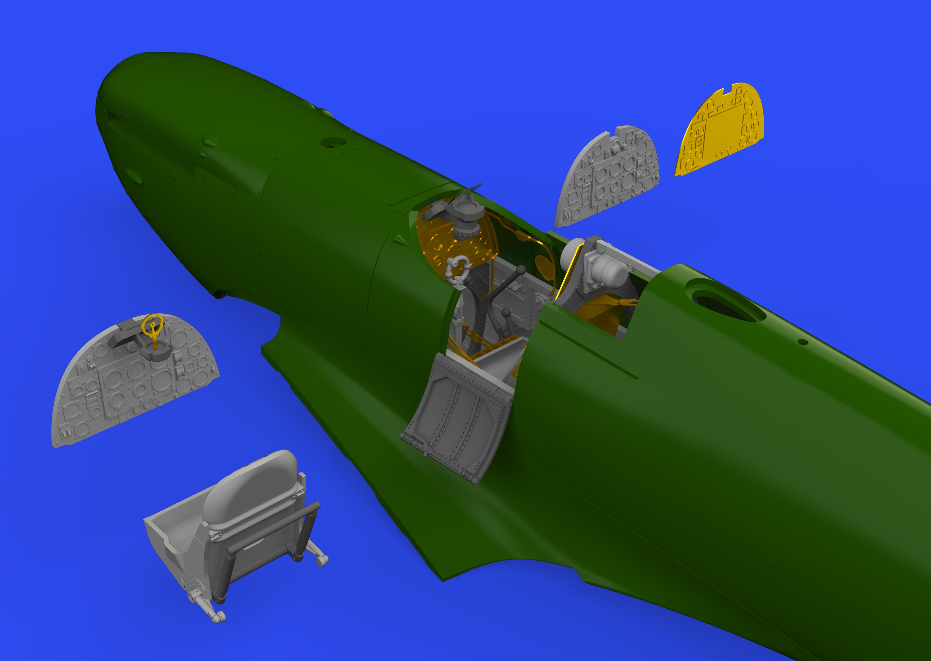 Supermarine Spitfire Mk.I cockpit (designed to be used with Eduard kits)