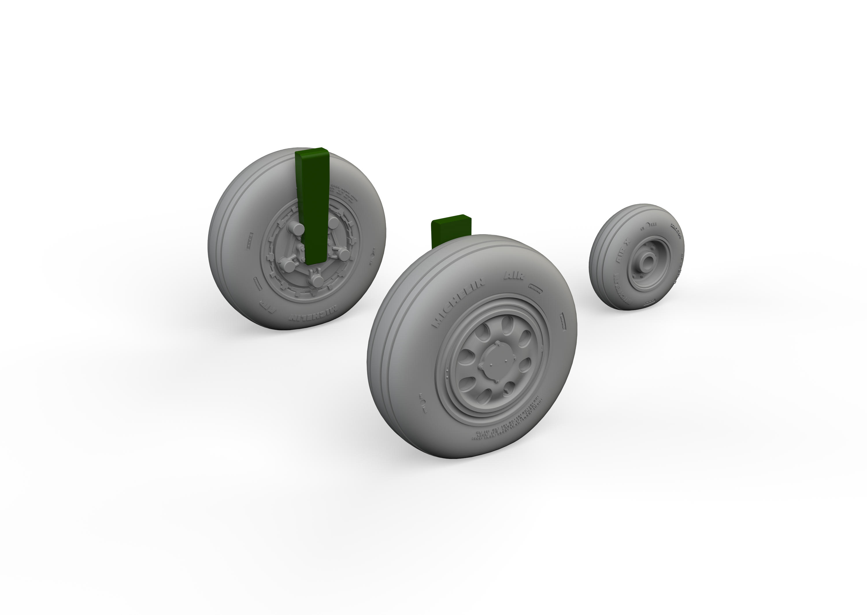 McDonnell F-15E Eagle /I/K wheels (designed to be used with Great Wall Hobby kits)