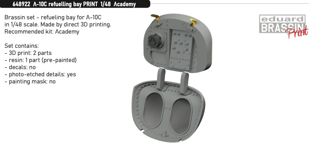 Fairchild A-10C Thunderbolt II refueling bay (3D-Printed) (designed to be used with Academy kits)