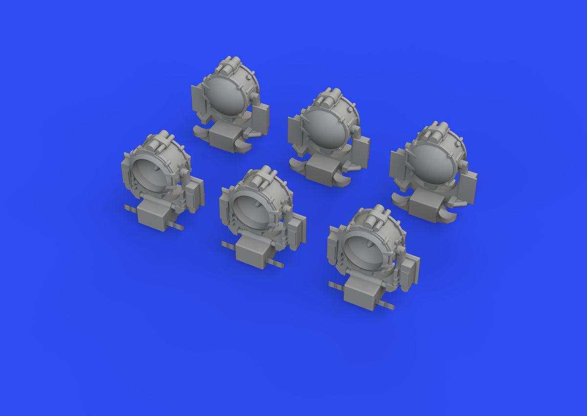 USN searchlights 36 inch (3D-Printed) 1/350