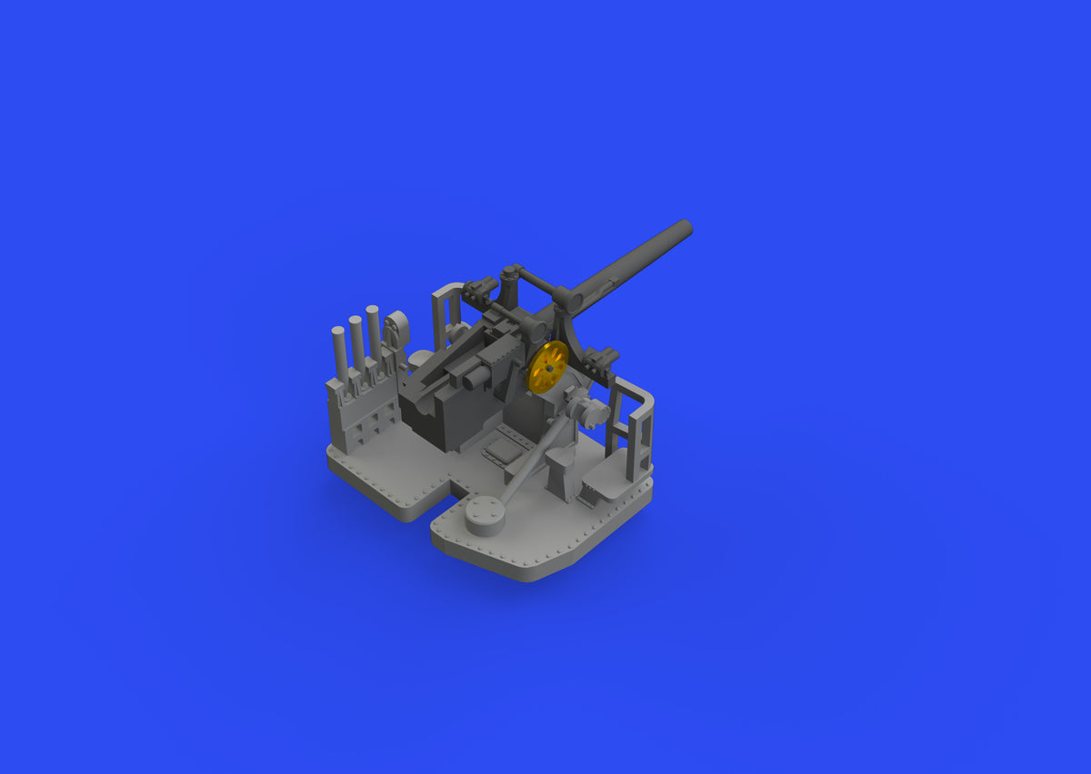 5'/25 caliber gun Mk.10 (3D-Printed) 1/350
