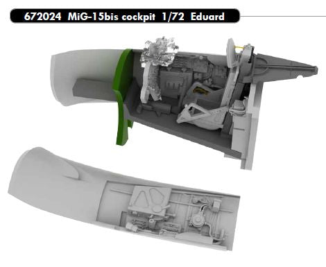 Mikoyan MiG-15Bis cockpit (designed to be used with Eduard kits)