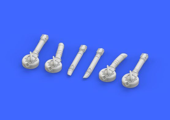 Boeing B-17G Flying Fortress (for 2016 mould) turbochargers (designed to be used with Airfix kits)