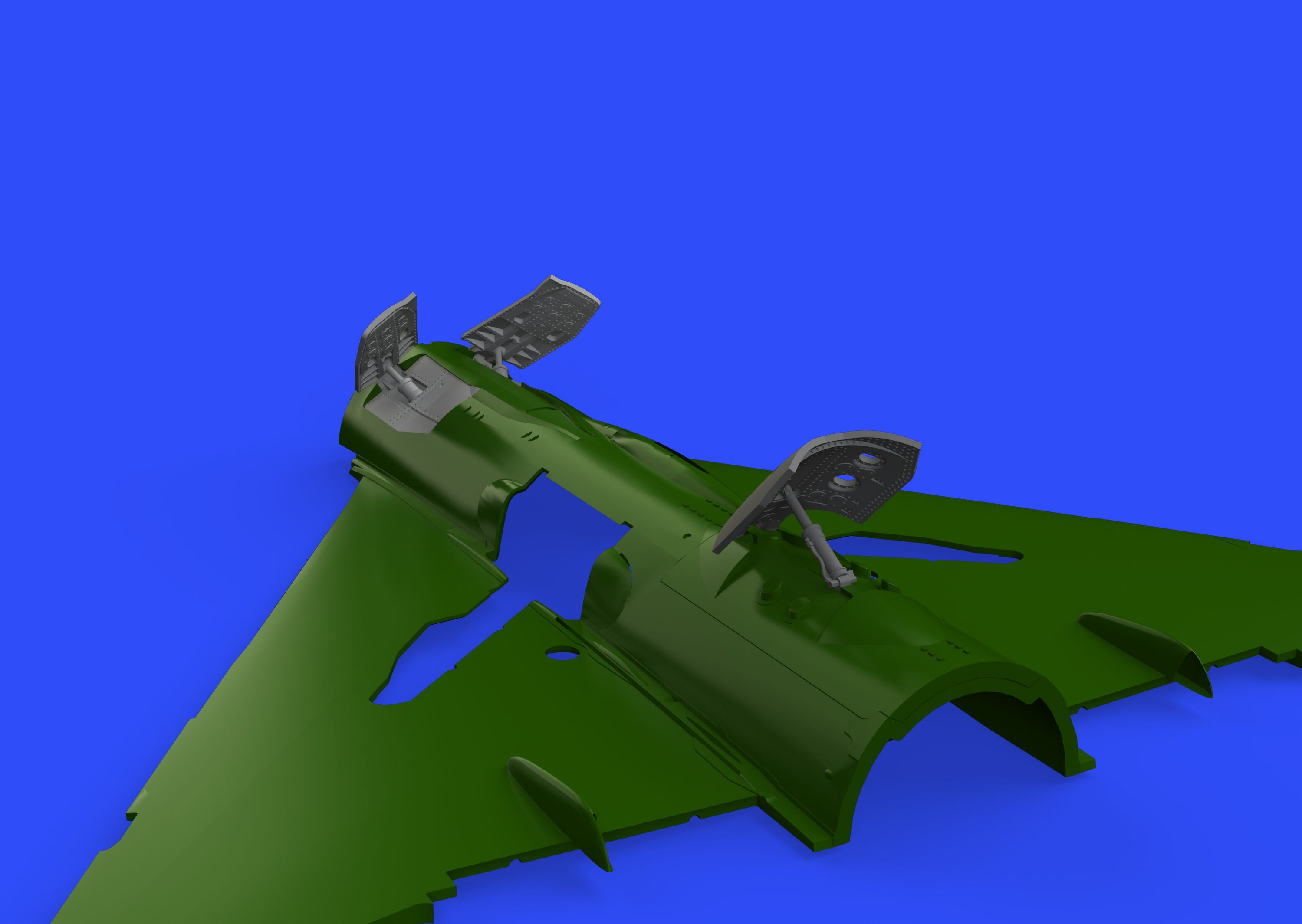 Mikoyan MiG-21MF interceptor airbrakes (designed to be used with Eduard kits)