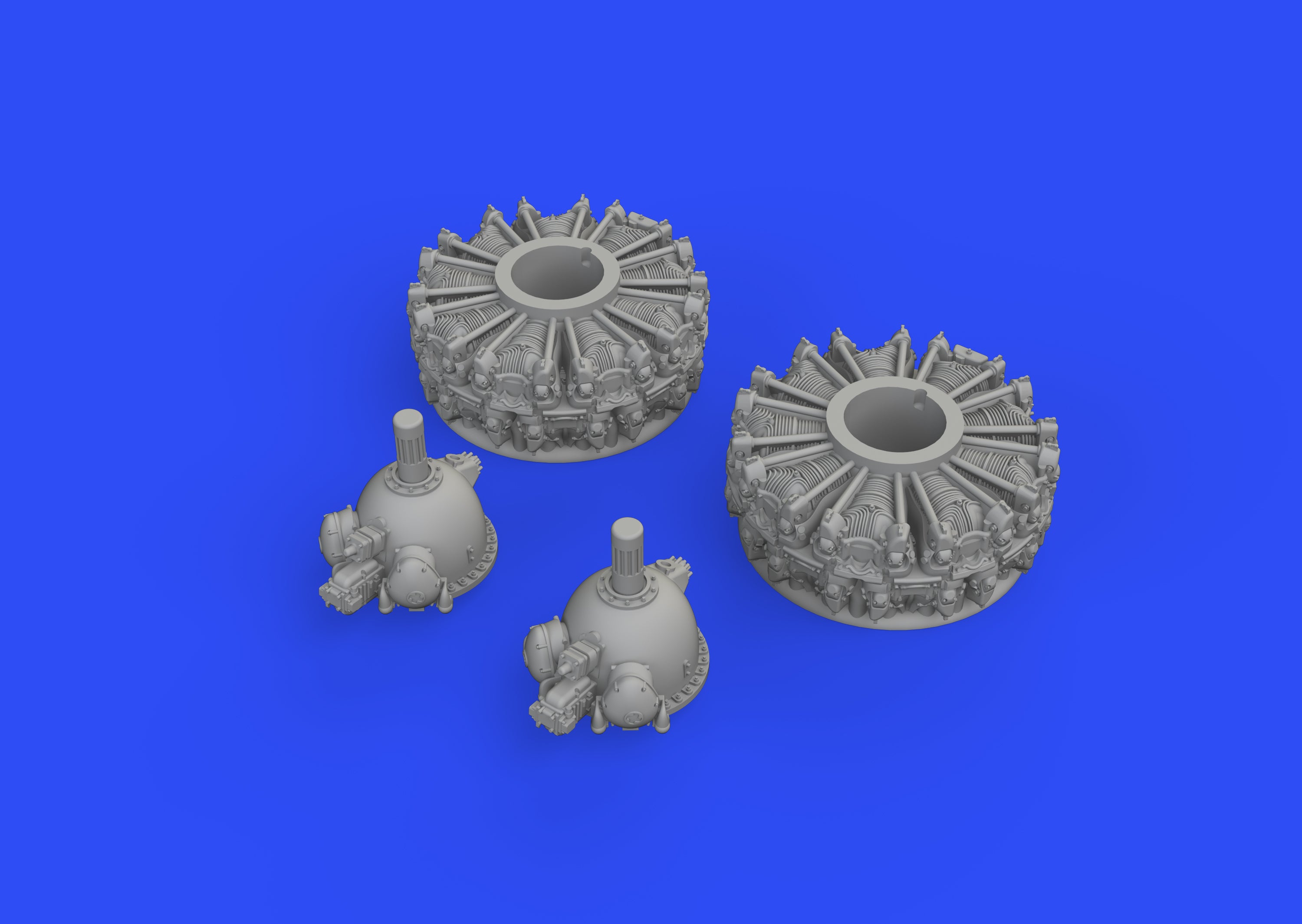 Martin B-26 Marauder engines (designed to be used with Eduard kits and Hasegawa kits) [B-26B/C B-26F/G]