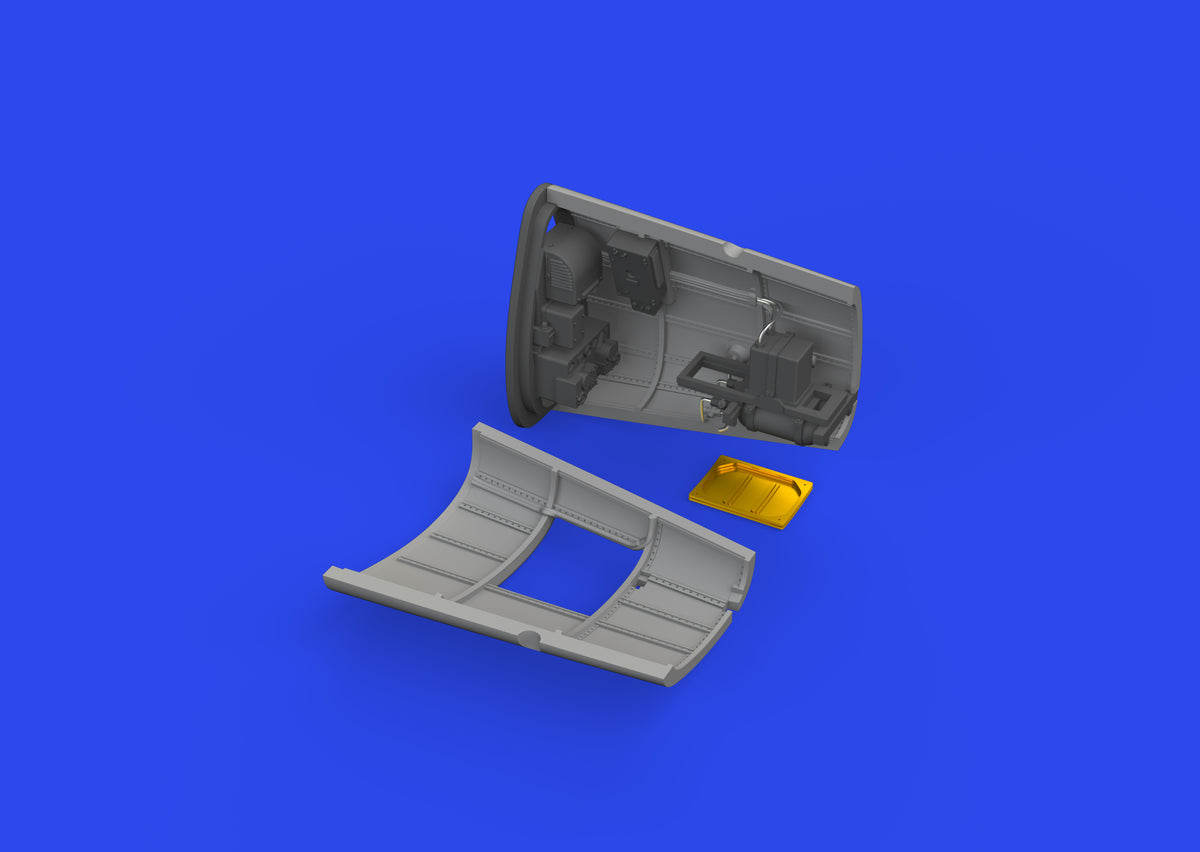 Messerschmitt Bf-109G radio compartment (3D-Printed) (designed to be used with Eduard kits)