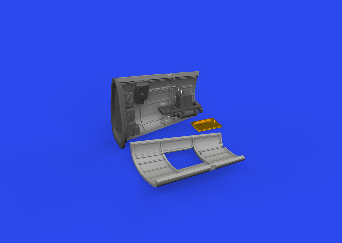 Messerschmitt Bf-109G radio compartment (3D-Printed) (designed to be used with Eduard kits)