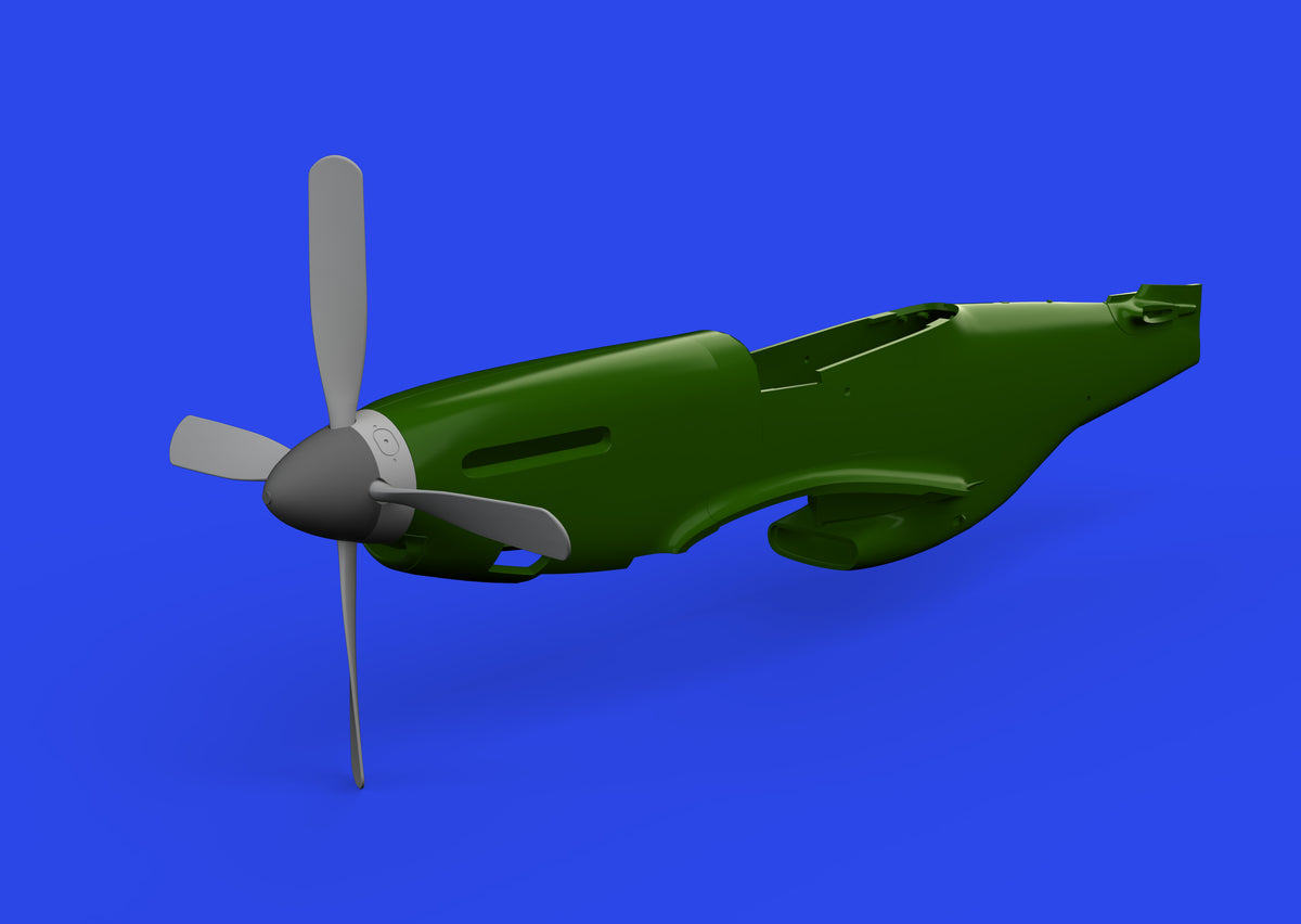 North-American P-51D Mustang Hamilton Standard propeller uncuffed (3D-Printed) 1/72 (designed to be used with Eduard kits)