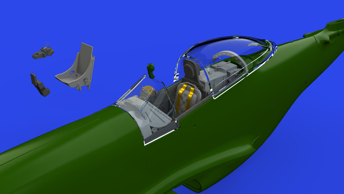 North-American P-51D-5 Mustang cockpit (3D-Printed) 1/72 (designed to be used with Eduard kits)